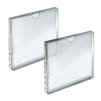Azar Desktop/Countertop Top Loading Acrylic Card Holder - Clear - 2 Pack (104555-2PK)-Sold in Packs of 2