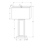 Monarch Specialties 28" H Table Lamp - Black Metal / Ivory / Cream Shade-This decorative lamp features an on/off turn knob switch for easy operation with a 100W standard bulb (not included), allowing you to effortlessly control your lighting to create the right ambiance