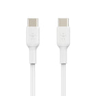 Belkin USB-C to USB-C Cable - 1 m - White -FAST CHARGING: Fast charge USB-C smartphones from 0-50% in 35 minutes* (when paired with 18W or higher USB-C PD charger, not included)