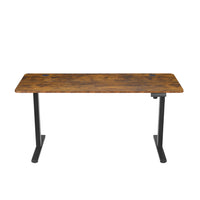 Work Zone Serrano 60" Height Adjustable Sit Stand Desk - Burnt Umber- 3 programmable memory settings for quick and easy preset height control