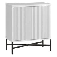Hudson&Canal Brighton 28"W Accent Cabinet - White-Modern contemporary design for your home office, bedroom, or living spaces