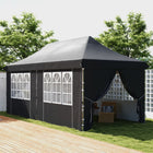Outsunny 20 ft W x 10 ft L Adjustable Pop Up Canopy Tent with Sidewall and Carry Bag - Grey-Easy to put up with little to no effort, a handy bag included for easy movement