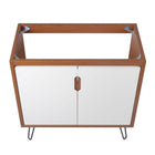 Modway Energize 36" Bathroom Vanity Cabinet - Cherry/White-Sink Basin and Fixtures Not Included