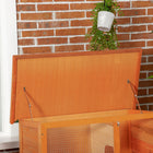 PawHut 2-Level Wooden Rabbit Hutch with Run-Middle with pullout dropping tray for easy cleanup 