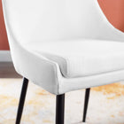 Modway Viscount Upholstered Fabric Dining Chairs - Black/White - 2 Pack-Dense Foam Padding