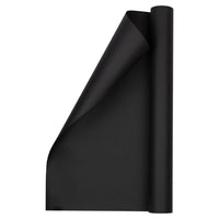 JAM Paper Matte Wrapping Paper - 17" x 18' - Matte Black - 2 Pack-Colour: Black Matte