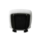 Manhattan Comfort Bartow 30.7" Mid-Century Modern Upholstered Accent Chair - Ivory and Black - 2 Pack-30 Day Limited Manufacturer's Warranty