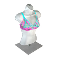Azar Female White Plastic Bust Torso Mannequin - 12" Square Metal Base-Sold in packs of 1