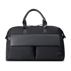 Bugatti Madison Duffle Bag - Black-Made of 100% nylon with smooth PU leather trim