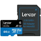Lexar 64GB 633X CL10 Micro SDXC-Micro SDXC