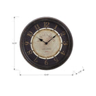Monarch Specialties Clocks 16" Round Wall Clock - Antique Brown -Enjoy accurate timekeeping without distraction thanks to the non-ticking quartz movement