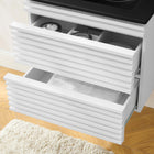 Modway Render 24" Wall-Mount Bathroom Vanity - White/Black-MDF and Particleboard