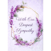Rosedale 5-1/2" x 8" General Sympathy Greeting Cards/Envelopes - 12 Pack-Card shop quality greeting cards