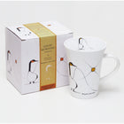 Oscardo Good Morning by Benjamin Chee Chee Porcelain Mug - 295ml-Slender Shape Porcelain Mug - Holds 295ml / 10 oz, ideal for coffee, tea, and hot beverages
