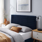 Modway Tranquil Channel Tufted King/California King Headboard - Midnight Blue-Dense Foam Padding