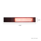 Westinghouse 1500-Watt Wall Mounted Infrared Patio Heater with Remote-Includes a mounting bracket for deck posts or pole mounting, as well as the necessary hardware for a permanent brick or wood installation.