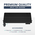 MotionGrey Ergo2 Electric Height Adjustable 47" W Sit-to-Stand Desk with 4 Memory Settings - Black-8