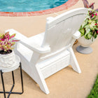 Suncast Adirondack Chair with Storage - White-Durable multi wall construction for strength and stability.