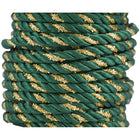 JAM Paper Decorative Rope Ribbon - 15 yd. - Green with Gold-Quantity: Sold Individually