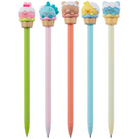 Merangue Cupcake Animal Topper Pen-Novelty pens with cute animal ice cream-themed toppers