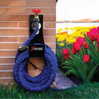 XHose 12" Powder-Finished Steel Wall Hose Hanger - Black-Wall mount or faucet hang: use as a wall mount hose hanger with screws or hang from a faucet for quick hose storage and easy access