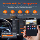 Vantrue S1 Pro 2.7K Dash Cam with 64 GB SD Card-Compact dash cam installs discreetly behind the rear view mirror using the included adhesive mount