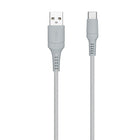 General Supply Goods + Co 6ft Braided Type C Cable - Grey-Sleek and tangle free