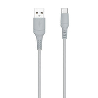 General Supply Goods + Co 6ft Braided Type C Cable - Grey-Sleek and tangle free