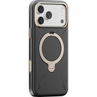 Torras Ostand Q3 VegSkin Series Case for iPhone 17 Pro Max - Black-10FT Adventure Ready Protection. 2X Tougher Than Military-Grade (MIL-STD-810H) Drop Standards. Beyond military standard protection. Patented ShockMAT impact cushioning. Raised camera lip and screen bezel.