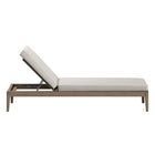 Modway Northlake Outdoor Teak Chaise Lounge - Pebble-3 Height Positions