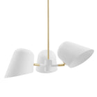 Modway Briana 3-Light Pendant Light - White-Dimmable (Dimmer Not Included)