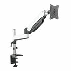ShoppingAll SA-GA12 Adjustable Single Gas Spring Monitor Mount Desk Stand for 15"-32" Monitor - White-Gas Spring allows for effortless tension adjustment for your monitor. The adjustable arm can tilt from +85-degrees to -90-degrees, swivel +/-90-degrees, and 360-degrees rotation.