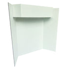 Royal Brites Tri-Fold Display Board With Header - 36" H x 48" W - White-Perfect for science fair projects, business presentations and more.