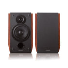 Edifier R1700BTs Multifunctional Active Bluetooth Bookshelf Speakers with Subwoofer Output - Brown-A classic look that never goes out of style. Jet black with high quality MDF wood and a walnut wood vinyl finish