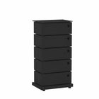 Simply Storage Unit 14.96"W x 10.43"D x 28.35"H - Black-Each bin pivots to provide quick access