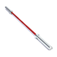 MotionGrey Olympic Barbell - Strength Training Weightlifting Bar for Squats, Deadlifts & Press - Red-Built with solid steel construction to support intense strength training, including squats, deadlifts, and presses