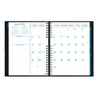 Blueline 2026 Timanager 13-Month CoilPro 7-Day Weekly/Monthly Planner - 11" x 8-1/2" - Black - English-Each spread has boxes for daily priorities, phone calls, correspondence and personal notes