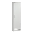 Sauder HomePlus Corner Cabinet - Soft White-Space-Saving – Space-saving configuration designed to fit in a corner setting. Reversible door opens left or right for an adaptable storage solution