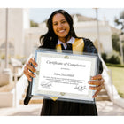 St. James Glass Frames for Certificates, Diplomas & Documents - Decorative Border - Silver Foil - 8.5" x 11" - 2 Pack-Can be displayed in portrait or landscape orientation