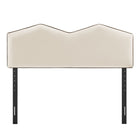 Modway Cosette Performance Velvet Queen Size Headboard - Alabaster-Dense Foam Cushioning