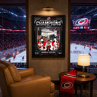 Frameworth Carolina Hurricanes 2026 Stanley Cup Champions Nikolaj Ehlers PhotoGlass Facsimile Signature Edition - 18" W x 22" H-7