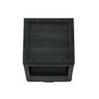 Manhattan Comfort Evelyn 20" Modern 1-Drawer Nightstand - Charcoal Grey-30 Day Limited Manufacturer's Warranty