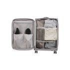 Bugatti Amsterdam Large Softside Luggage - Grey-Zipper-release expansion system allows 20% more packing space