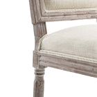 Modway Court Upholstered Fabric Dining Side Chair - Beige - 2 Pack-9