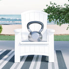 Suncast Adirondack Chair with Storage - White-Easy to clean and maintain.