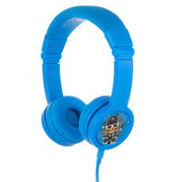 BuddyPhones Explore+ Headphones - Detachable Chord - Cool Blue-Headphone style on-ear, design for kids with SafeAudio