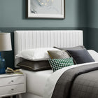 Modway Keira Faux Leather King/California King Headboard - White-Luxurious Faux Leather Upholstery