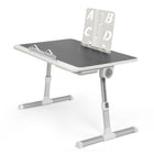 ShoppingAll Adjustable Portable Foldable Lap Desk with Tablet Slot and Drawer - Black-Integrated USB Ports: Equipped with 4 USB ports for easy charging of all your devices without leaving your cozy spot.