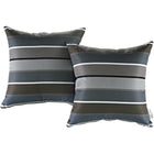 Modway Outdoor Patio Pillow Set - Stripe - Set of 2-Indoor/Outdoor Throw Pillow