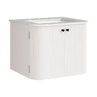 Modway Zia 24" Wall-Mount Bathroom Vanity with Marble Sink - Ivory-24" Wall Mounted Vanity